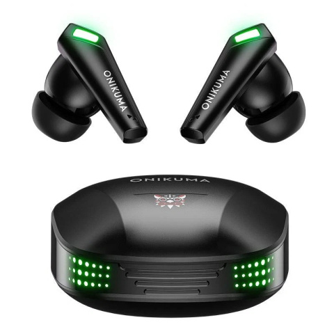 Onikuma T308 Bluetooth 5.3 TWS gamer fülhallgató, fekete