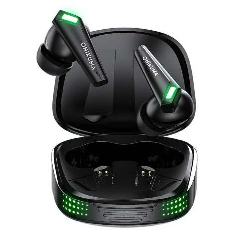 Onikuma T308 Bluetooth 5.3 TWS gamer fülhallgató, fekete
