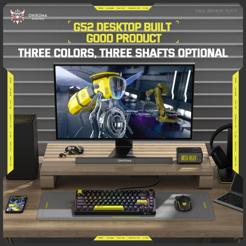 Onikuma G52 Gamer Billentyűzet - Fekete