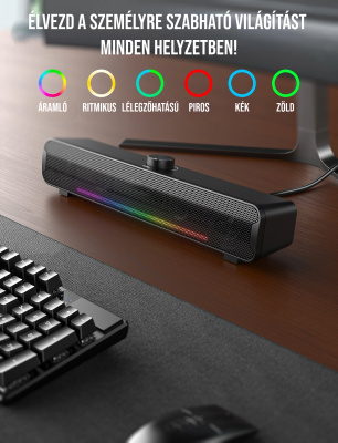 Onikuma L16 RGB Soundbar - Fekete