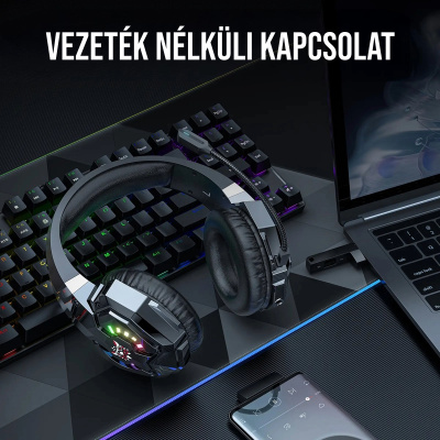 Onikuma B15 Tri-Mode Vezeték Nélküli Gamer Headset
