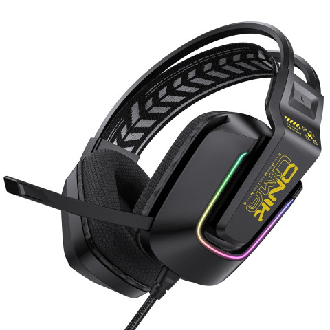 Onikuma X13 Vezetékes Gamer Fejhallgató RGB világítással - Fekete