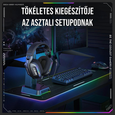 Onikuma X12 Vezetékes Gamer Fejhallgató RGB világítással