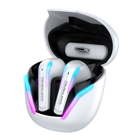 Onikuma T27 2,4 GHz és Bluetooth 5.3 TWS gamer fülhallgató, fehér