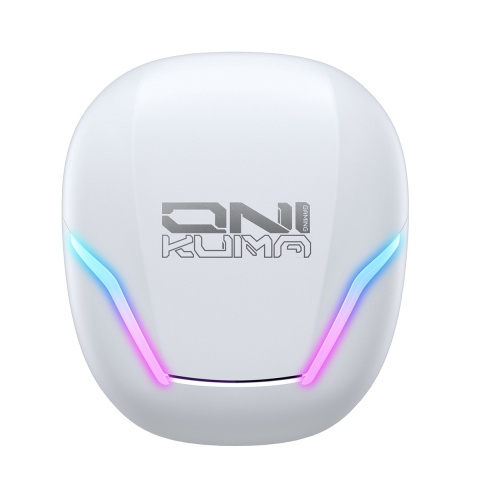 Onikuma T27 2,4 GHz és Bluetooth 5.3 TWS gamer fülhallgató, fehér