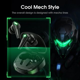 Onikuma T308 Bluetooth 5.3 TWS gamer fülhallgató, fekete