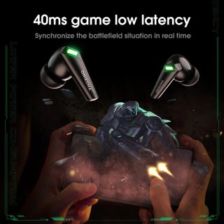 Onikuma T308 Bluetooth 5.3 TWS gamer fülhallgató, fekete