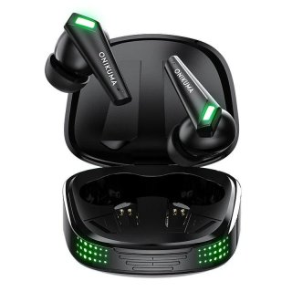 Onikuma T308 Bluetooth 5.3 TWS gamer fülhallgató, fekete