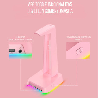 Onikuma ST-2 RGB Headset állvány - Pink