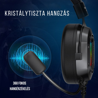 Onikuma K3 RGB Gaming headset - Fekete