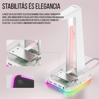 Onikuma ST-2 RGB Headset állvány - Fehér
