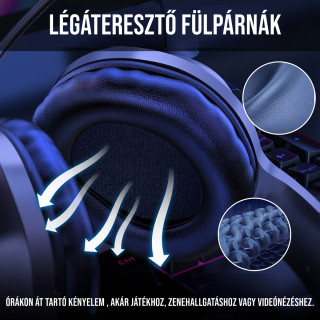 Onikuma X7 Pro RGB Gamer Fejhallgató - Fekete