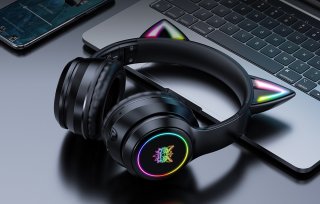 Onikuma B90 Vezeték nélküli Gaming headset - Fekete - Cicafüles