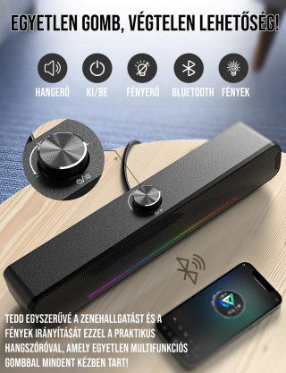 Onikuma L16 RGB Soundbar - Fekete