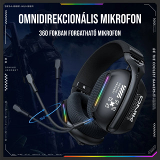 Onikuma GT808 Tri-Mode Vezeték Nélküli Gamer Headset