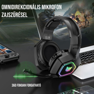 Onikuma B100 Tri-Mode Vezeték Nélküli Gamer Headset