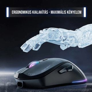 Onikuma CW917 Dual-Mode Vezeték Nélküli Gamer Egér - Fekete