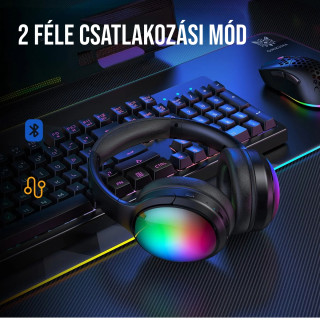 Onikuma B3 Vezeték nélküli Bluetooth Fejhallgató RGB világítással