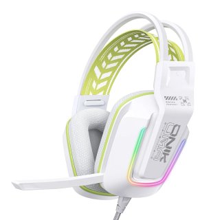 Onikuma X13 Vezetékes Gamer Fejhallgató RGB világítással - Fehér