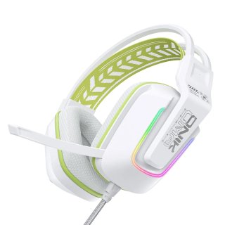 Onikuma X13 Vezetékes Gamer Fejhallgató RGB világítással - Fehér