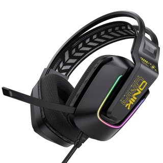 Onikuma X13 Vezetékes Gamer Fejhallgató RGB világítással - Fekete