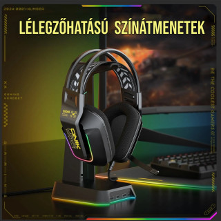 Onikuma X13 Vezetékes Gamer Fejhallgató RGB világítással - Fekete