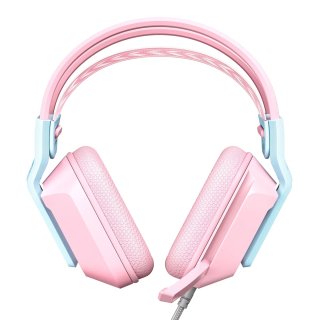 Onikuma X13 Vezetékes Gamer Fejhallgató RGB világítással - Pink