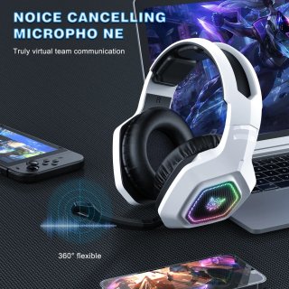 Onikuma B100 Tri-Mode Vezeték Nélküli Gamer Headset - Fehér