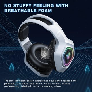 Onikuma B100 Tri-Mode Vezeték Nélküli Gamer Headset - Fehér