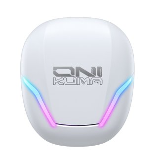 Onikuma T27 2,4 GHz és Bluetooth 5.3 TWS gamer fülhallgató, fehér