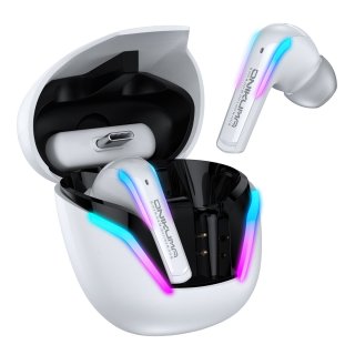 Onikuma T27 2,4 GHz és Bluetooth 5.3 TWS gamer fülhallgató, fehér
