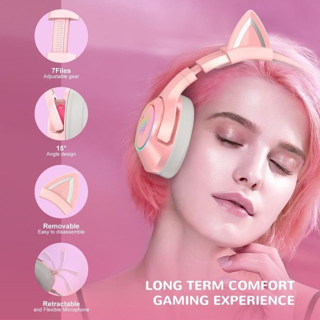 Onikuma K9 Cicafüles Gamer Headset