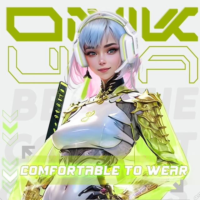Onikuma X13 Vezetékes Gamer Fejhallgató RGB világítással - Fehér