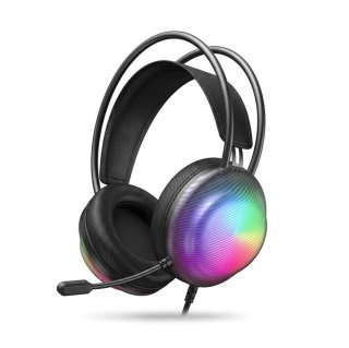 Onikuma X29 Gamer Headset, Virtual surround, Over-Ear, mikrofonos, RGB, 3.5mm jack, vezetékes