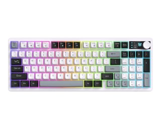 Onikuma MT902 Tri-Mode vezeték nélküli gamer billentyűzet, membrános, 96%, RGB, anti ghosting, vezeték nélküli, wireless, USB