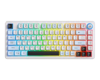 Onikuma MT501 Tri-Mode vezeték nélküli gamer billentyűzet, membrános, 75%, RGB, anti ghosting, vezeték nélküli, wireless, USB