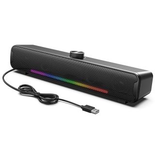 Onikuma L16 RGB Soundbar - Fekete, bluetooth, Stereo, RGB, USB
