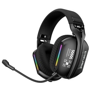 Onikuma GT808 Tri-Mode Vezeték Nélküli Gamer Headset, Stereo, Over-Ear, mikrofonos, RGB, 3.5mm jack, vezeték nélküli, wireless, bluetooth