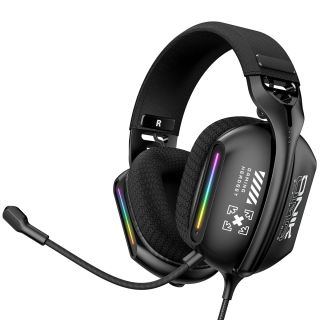 Onikuma X12 Vezetékes Gamer Fejhallgató RGB világítással, Stereo, Over-Ear, mikrofonos, RGB, 3.5mm jack, vezetékes