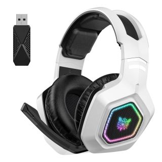 Onikuma B100 Tri-Mode Vezeték Nélküli Gamer Headset, Stereo, Over-Ear, mikrofonos, RGB, 3.5mm jack, vezeték nélküli, wireless, bluetooth