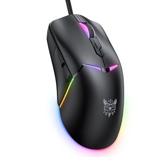 Onikuma CW929 RGB Gamer egér - Fekete, RGB, vezetékes