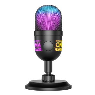 Onikuma M830 Streamer/Gamer Mikrofon RGB, kondenzátoros, zajszűrő, RGB, USB