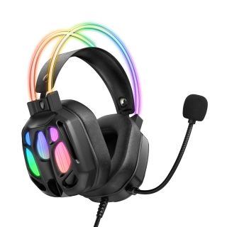 Onikuma X89 Vezetékes Gamer Fejhallgató RGB világítással - Fekete