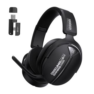 Onikuma GT887 4-Mode Vezeték Nélküli Gamer Headset - Fekete, Stereo, Over-Ear, mikrofonos, USB, vezeték nélküli, wireless, bluetooth