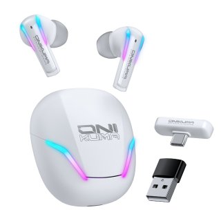 Onikuma T27 Vezeték Nélküli Gamer Fülhallgató, Stereo, TWS, mikrofonos, RGB, vezeték nélküli, wireless, bluetooth