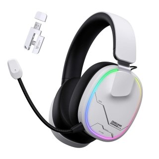 Onikuma GT836 4-Mode Vezeték Nélküli Gamer Headset, Stereo, Over-Ear, mikrofonos, RGB, USB, vezeték nélküli, wireless, bluetooth