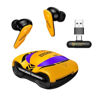 Onikuma TX616 tri-Mode Vezeték Nélküli Gamer Fülhallgató TWS, Stereo, In-Ear, mikrofonos, USB, vezeték nélküli, wireless, bluetooth